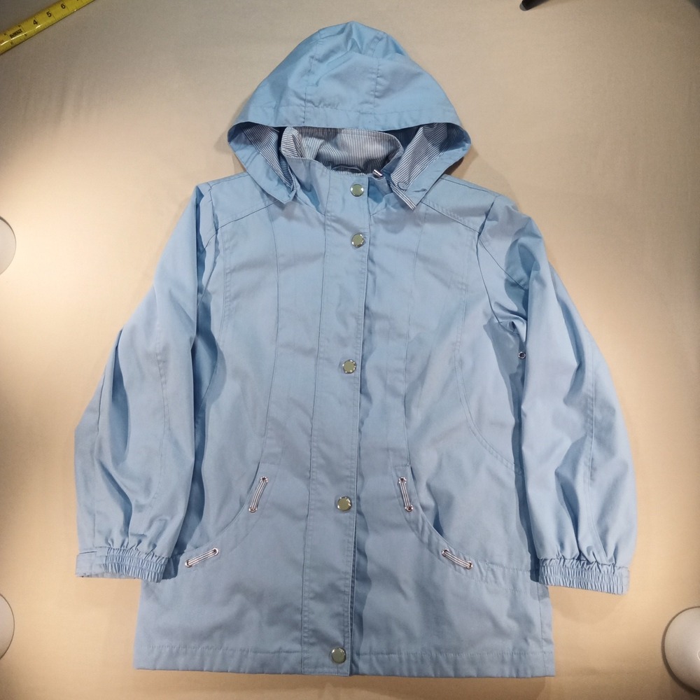 Mackintosh New England Womens Light Blue Hooded Rain Jacket‎ Size M